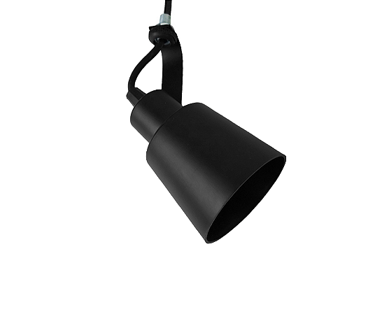 Spot para Perfilado Cônico para Dicroica 9x7cm Preto GSG SP69