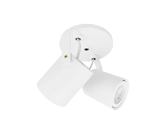 Spot Sobrepor Redondo Duplo para Dicroica 8x12x6,5cm Branco GSG SP82