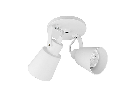 Spot Sobrepor Cônico Duplo para Dicroica 12x8x7cm Branco GSG SP94
