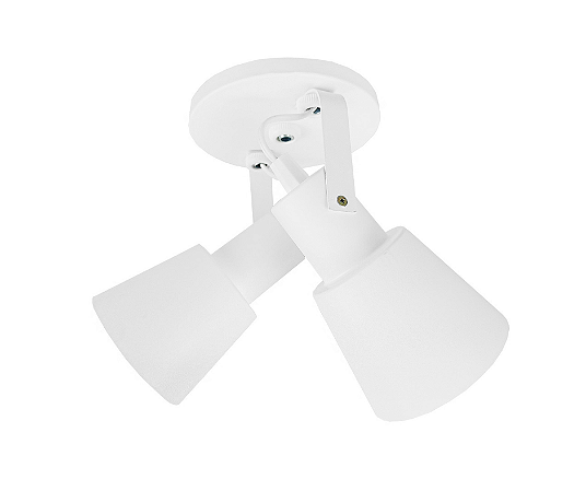 Spot Sobrepor Cônico Duplo para PAR20 12x8x8,5cm Branco GSG SP97