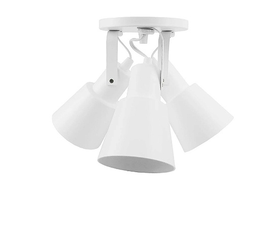 Spot Sobrepor Cônico Triplo para PAR20 12x8x8,5cm Branco GSG SP103