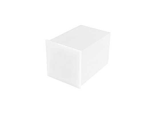 Balizador de Embutir No Frame Quadrado 1xG9 5x5cm Branco GSG BZ08