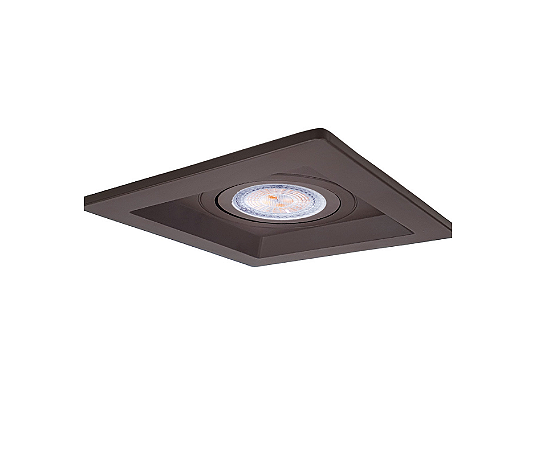 Spot de Embutir Recuado Quadrado para Dicroica 12x12cm Marrom SP134