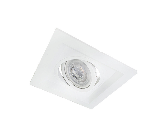 Spot de Embutir Recuado Quadrado para PAR20 14x14cm Branco SP136