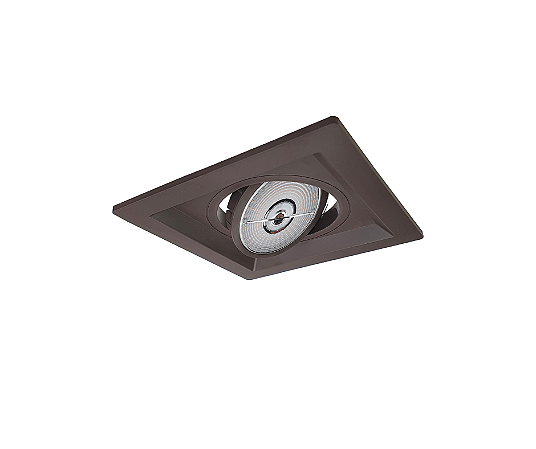 Spot de Embutir Recuado Quadrado para AR70 14x14cm Marrom SP140