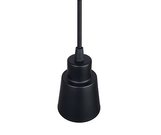 Pendente Cone 1xGU10 9x7cm Alumínio Preto GSG PD20