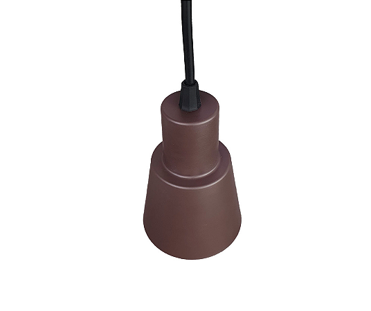 Pendente Cone 1xGU10 9x7cm Alumínio Marrom GSG PD22