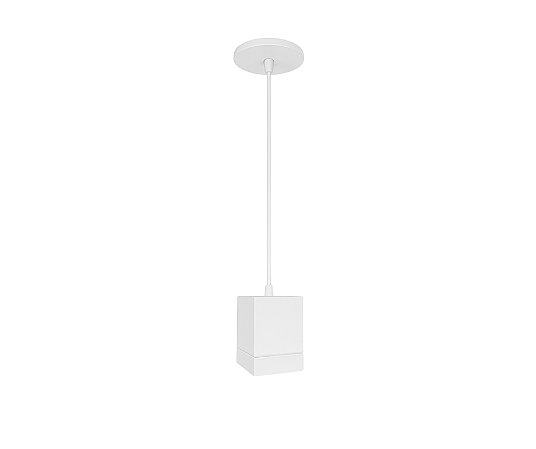 Pendente Tubo 1xE27 12,5x9x12cm Alumínio Branco GSG PD27