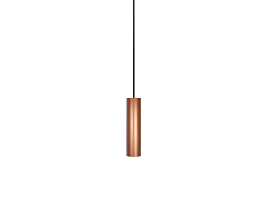 Pendente Tubo 1xGU10 20x5cm Alumínio Cobre GSG PD30
