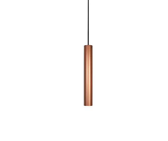 Pendente Tubo 1xGU10 35x5cm Alumínio Cobre GSG PD33