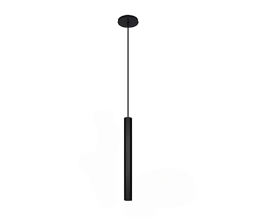 Pendente Tubo 1xGU10 50x5cm Alumínio Preto GSG PD35