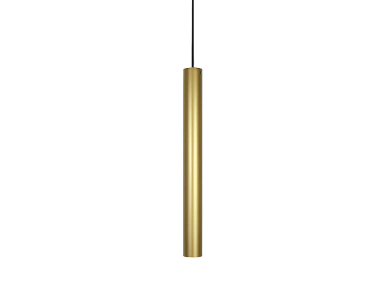 Pendente Tubo 1xGU10 50x5cm Alumínio Dourado GSG PD37