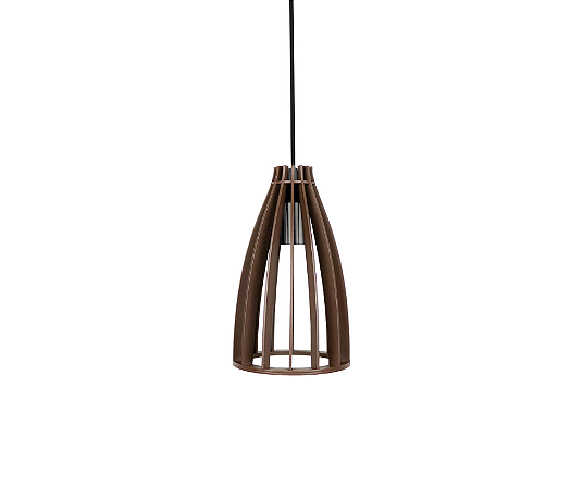 Pendente 1xE27 25x15cm Madeira Marrom GSG PD57