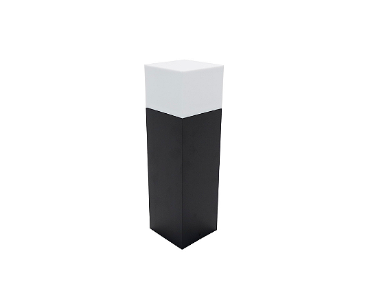 Poste Balizador 1xE27 26x7,6x7,6cm Alumínio Preto GSG PB07