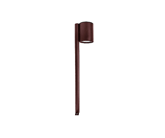 Poste Balizador 1xGU10 40x8cm Alumínio Marrom GSG PB30