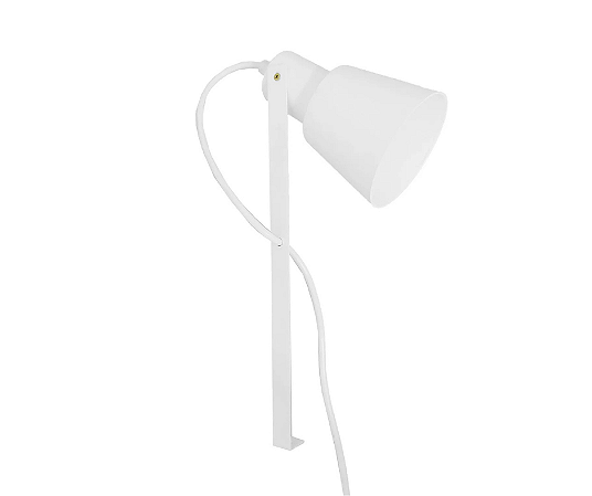 Poste Balizador Cônico 1xE27 30cm Alumínio Branco GSG PB38