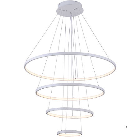 Pendente LED 125W 80x20cm Alumínio Branco Sindora DCD03111