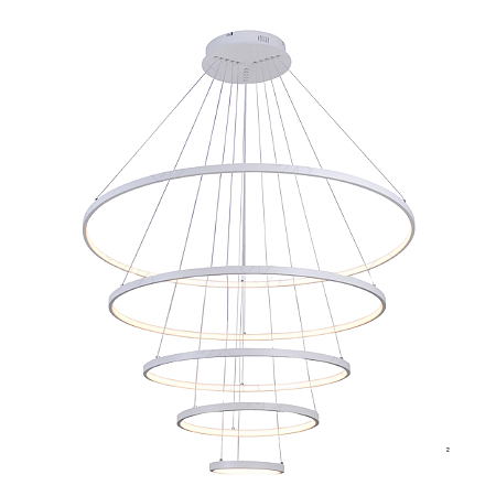 Pendente LED 188W 100x20cm Alumínio Branco Sindora DCD03110