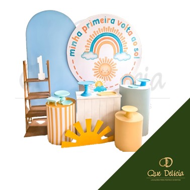 Kit Decoração Pegue e Monte 1ª Volta ao Sol para Alugar