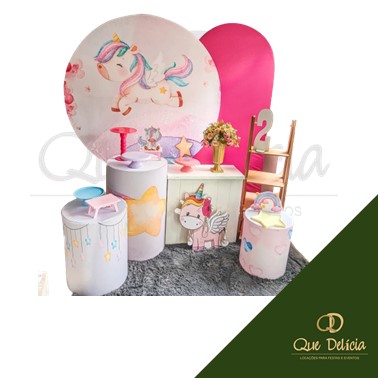 Kit Decoração Pegue e Monte Unicórnio para Alugar