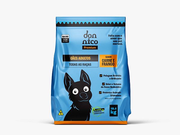 Ração Don Nico Premium Sabor Carne e Frango