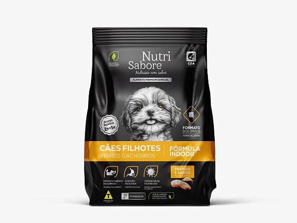 Ração Nutri Sabore Premium Filhotes 10,1kg Sabor Frago e Cereais