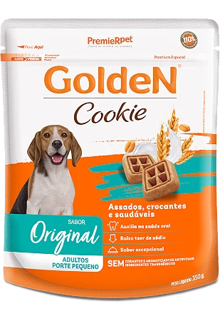 Golden Cookie Para Cães Adultos Porte Pequeno Sabor Original
