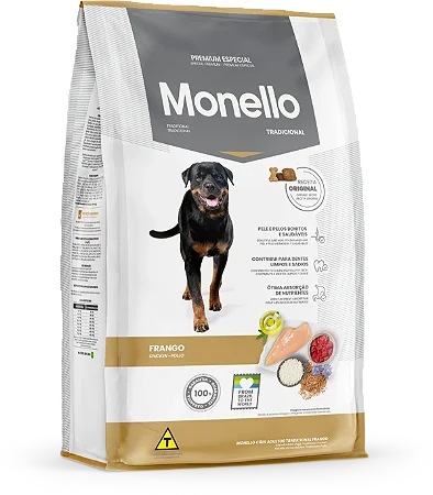 Monello Especial Cães Adultos Tradicional 15Kg Sabor Frango