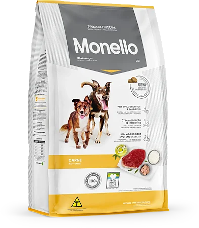 Monello Especial Cães Adultos Go 15Kg Sabor Carne