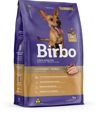 Birbo Caes Adultos Tradicional 15Kg Sabor Frango
