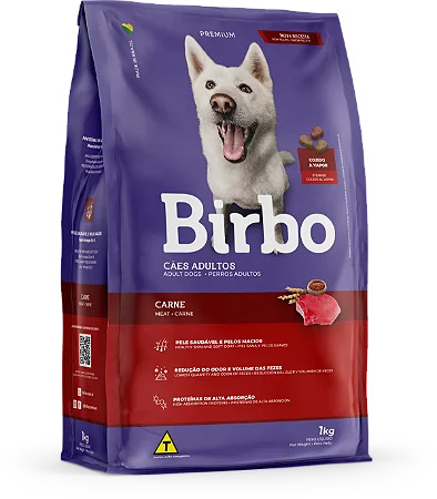 Birbo Cães Adultos 7Kg Sabor Carne
