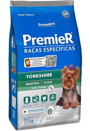 PremieR Raças Específicas Yorkshire Adulto Porte Pequeno 7,5Kg Sabor Frango