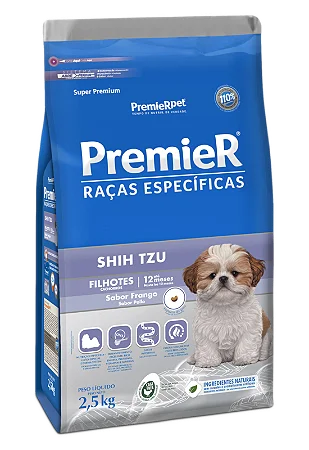 PremieR Raças Específicas Shih Tzu Filhotes Porte Pequeno 2,5Kg Sabor Frango