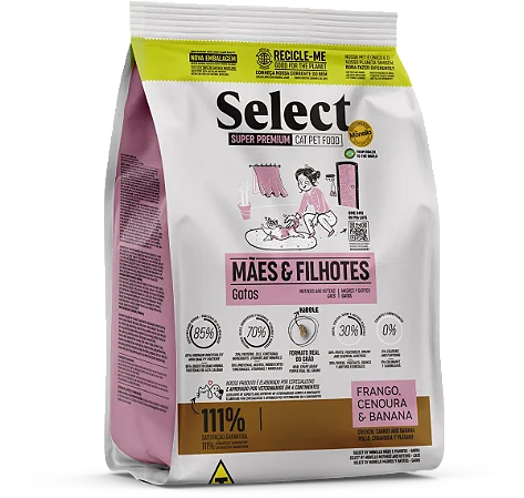 Ração Select By Monello Mães e Filhotes – Gatos 1,5kg