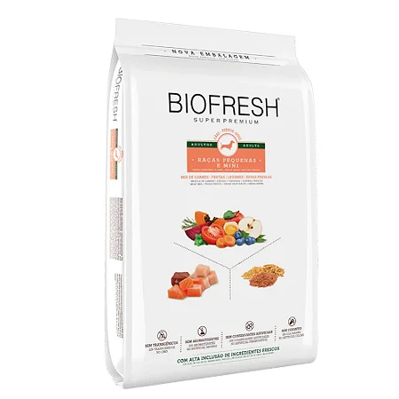 Biofresh Cão Adulto Raças Minis e Pequenas 10,1kg - Frango, Maçã e Arroz Integral