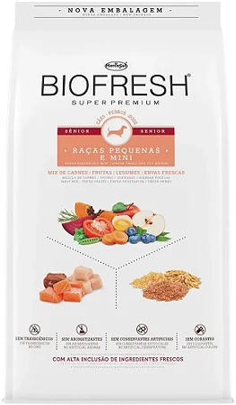 Biofresh Cão Sênior Raças Minis e Pequenas 10,1kg - Sabor Mix de Carnes, Frutas e Vegetais