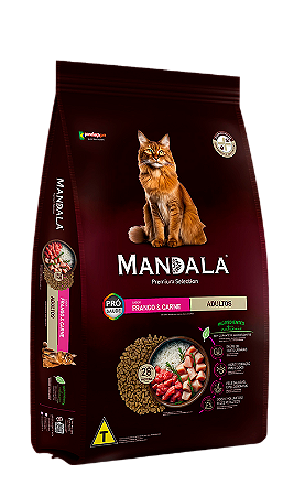 Mandala Gatos Adultos Blend 10,1kg  - Sabor Frango e Carne