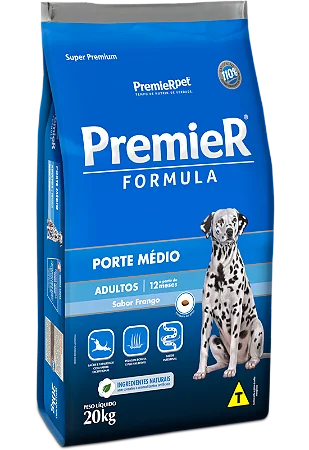 PremieR Formula Cães Adultos Porte Médio  Frango 20kg - Sabor Frango