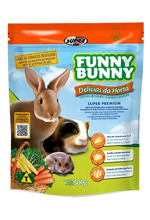 Funny Bunny Delícias da Horta Ração para Pequenos Roedores e Coelhos 500g