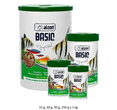 Alcon Basic - 50g Alimento Completo em Flocos para Peixes Ornamentais