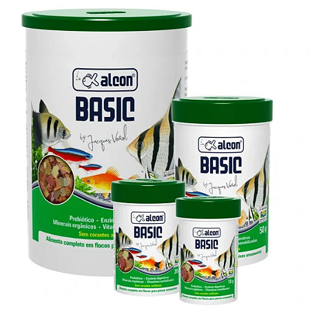 Alcon Basic - 20g Alimento Completo em Flocos para Peixes Ornamentais