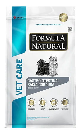 Formula Natural Vet care Gastrointestinal Baixa gordura cães 10,1kg