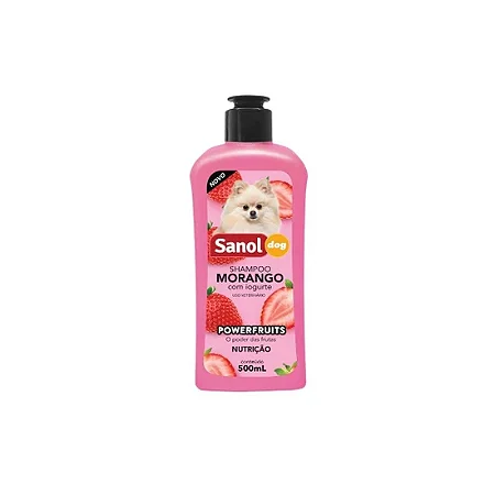Shampoo Morango com Iogurte Sanol Dog 500ml
