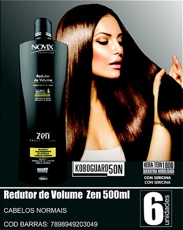 O Condicionador Redutor de Volume Novix Zen® para escovas