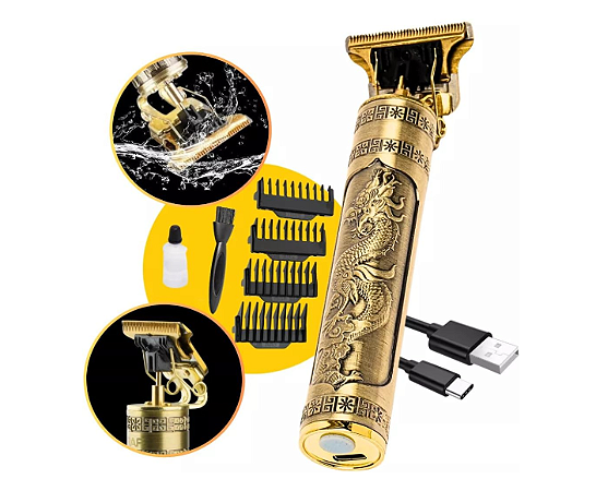 MAQUINA DE CORTA CABELO SEM FIO RECARREGALVE DRAGAO