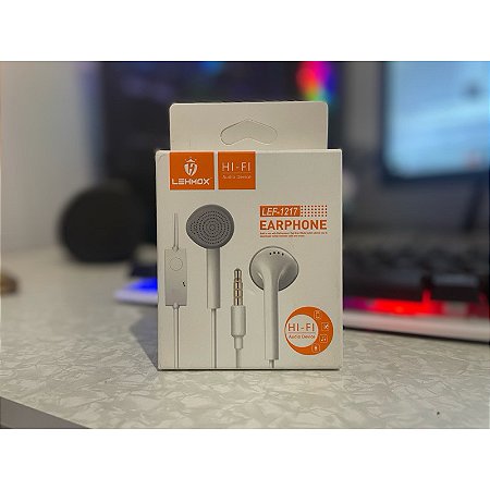 FONE DE FIO LEHMOX COR BRANCO