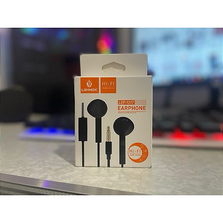 FONE DE FIO LEHMOX COR PRETO