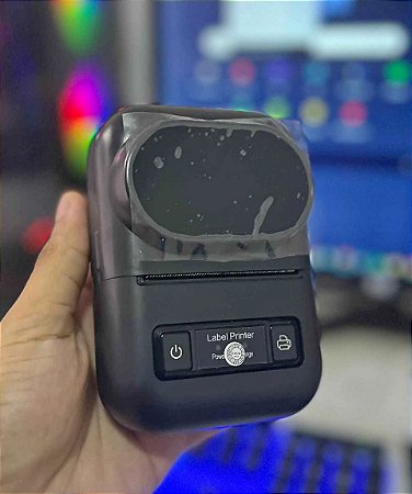 Mini Impressora Térmica Etiqueta Adesiva Bluetooth Portátil