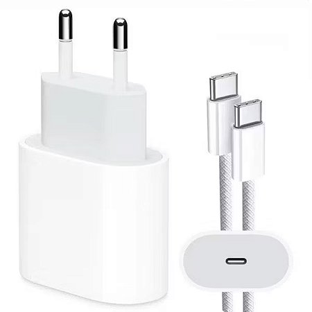 ￼Carregador Turbo Fonte USB-C Cabo Tipo C