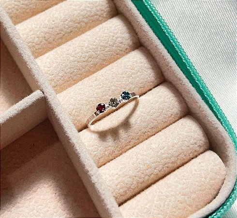 Anel falange pedrinhas color